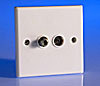 TV and Satellite Sockets - Twin TV Aerial & Satellite Socket product image