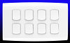 All 8 Gang Light Switches - White product image