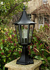 All Black Pedestal Lanterns - Cristo product image