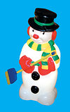 Snowman with Broom Christmas Character