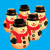 Singing / Dancing Snowmen  Christmas Characters - Set of 5
