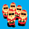 Singing / Dancing Santas  Christmas Characters - Set of 5