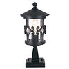All Black Pedestal Lanterns - Old English product image