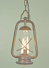 All Wrought Iron Chain Lantern - Miners product image