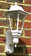 All White Wall Lanterns - Lanterns with Photocell product image
