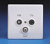 All Triple TV/FM Aerial & Socket TV and Satellite Sockets - White product image