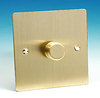 1 Gang 2 Way 400w iQ Dimmer Switch - Brushed Brass