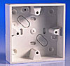 All Surface with Mini Trunking Entry Accessory Boxes - Surface Boxes - White product image