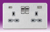 All Twin with USB Sockets - Brushed Chrome product image