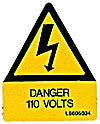 Danger - 110v