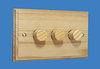 All 3 Gang Dimmers - Wood product image