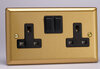 Product image for Classic Brushed Brass - Black Inserts & Rockers
