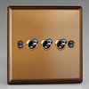All 3 Gang Light Switches - Bronze product image