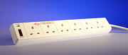 Anti surge Trailing Extension Sockets white - 4 and 6 gang product image 2