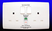 Alfanar - 13 Amp 2 Gang Double RCD Switched Socket (Latching) - White product image