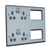 BG Nexus - Hotel Switches & Sockets - Brushed Steel product image