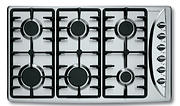 90cm 6 Burner Gas Hob with Auto Ignition