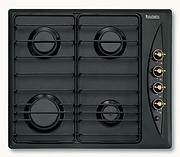 60cm 4 Burner Hob - Push button Ignition - Black