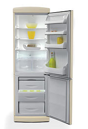 316 Litre Retro Style Double Door Fridge/Freezer, Ivory