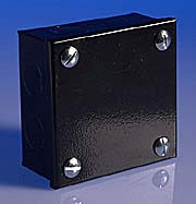 Black Enamel Steel Knock Out Boxes product image