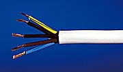 0.5mm 5 Core - PVC White Flexible Cable product image