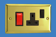 45 Amp Cooker Control Unit - Victorian Brass