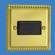 3 pole Fan Isolator - Georgian Brass