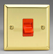 45 Amp DP Switch - Sq - Victorian Brass