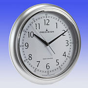 32cm MSF RCC Silver / Chrome Wall Clock