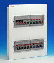 Click for Larger Image 34 Way Flush Metal Consumer Unit