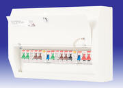 Contactum - Defender 10 Way High Integrity Consumer Unit & 10 MCB's 100Amp Switch and 2 x 63A RCD's product image