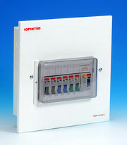 6 Way Flush Metal Consumer Unit - 80 Amp RCD