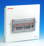 8 Way Flush Metal Consumer Unit - 80 Amp RCD