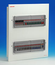 Click for Larger Image 32 Way Flush Metal Split Load Consumer Unit