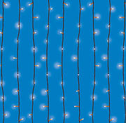 480 Twinkle Curtain Christmas Lights