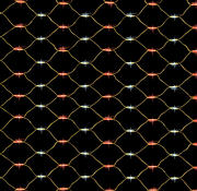 176 Red / Green Flashing Honeycomb Christmas Lights