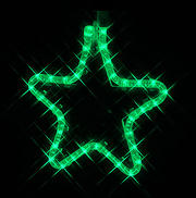 Illuminated Star  - Green