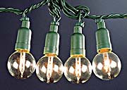 40 Mini Globe Christmas Lights  - Clear