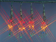 192 Firework Christmas Lights - Coloured