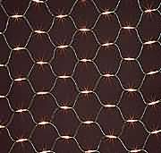 176 Honeycomb Christmas Lights Clear - Green flex