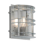 Stockholm Wall Light - Galvanised with Clear Glass product image