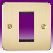 Euro Data Grid Plate - Brushed Brass product image
