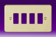 Flatplate - Brushed Brass Grid Plates product image 4