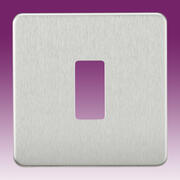 Grid Plate Screwless - Brushed Chrome product image