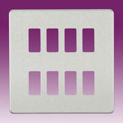 Grid Plate Screwless - Brushed Chrome product image 6