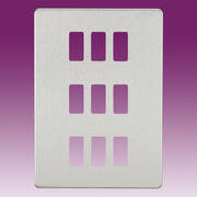 Grid Plate Screwless - Brushed Chrome product image 7