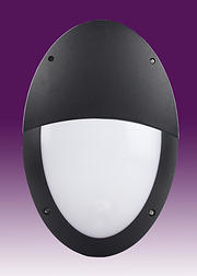 Latina II Range 12w LED Oval Bulkhead Black product image 2