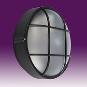 Calvi Range LED ES Round Bulkhead  - Black product image