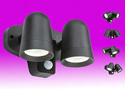 18w LED Twin Spot c/w PIR - IP65 product image