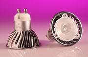 Click for Larger Image 3 Watt 22° GU10 High Power LED Lamp 240v - Warm White